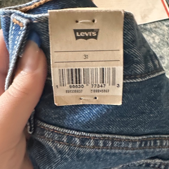 Levi's Blue Button-Fly Denim Shorts NEW WITH TAGS 501 - Picture 5 of 5